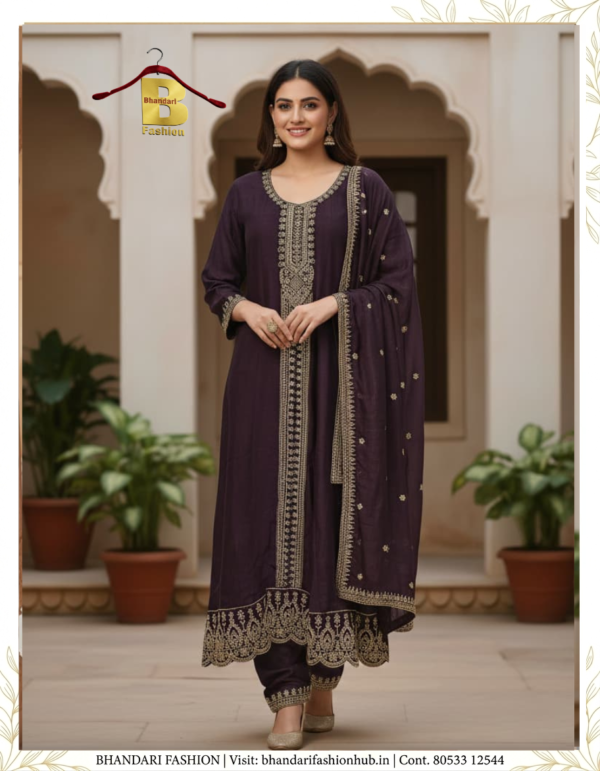Ladies Special Chinon Fabric Suit