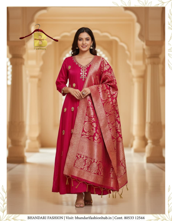Ladies Special Anarkali Silk Gown